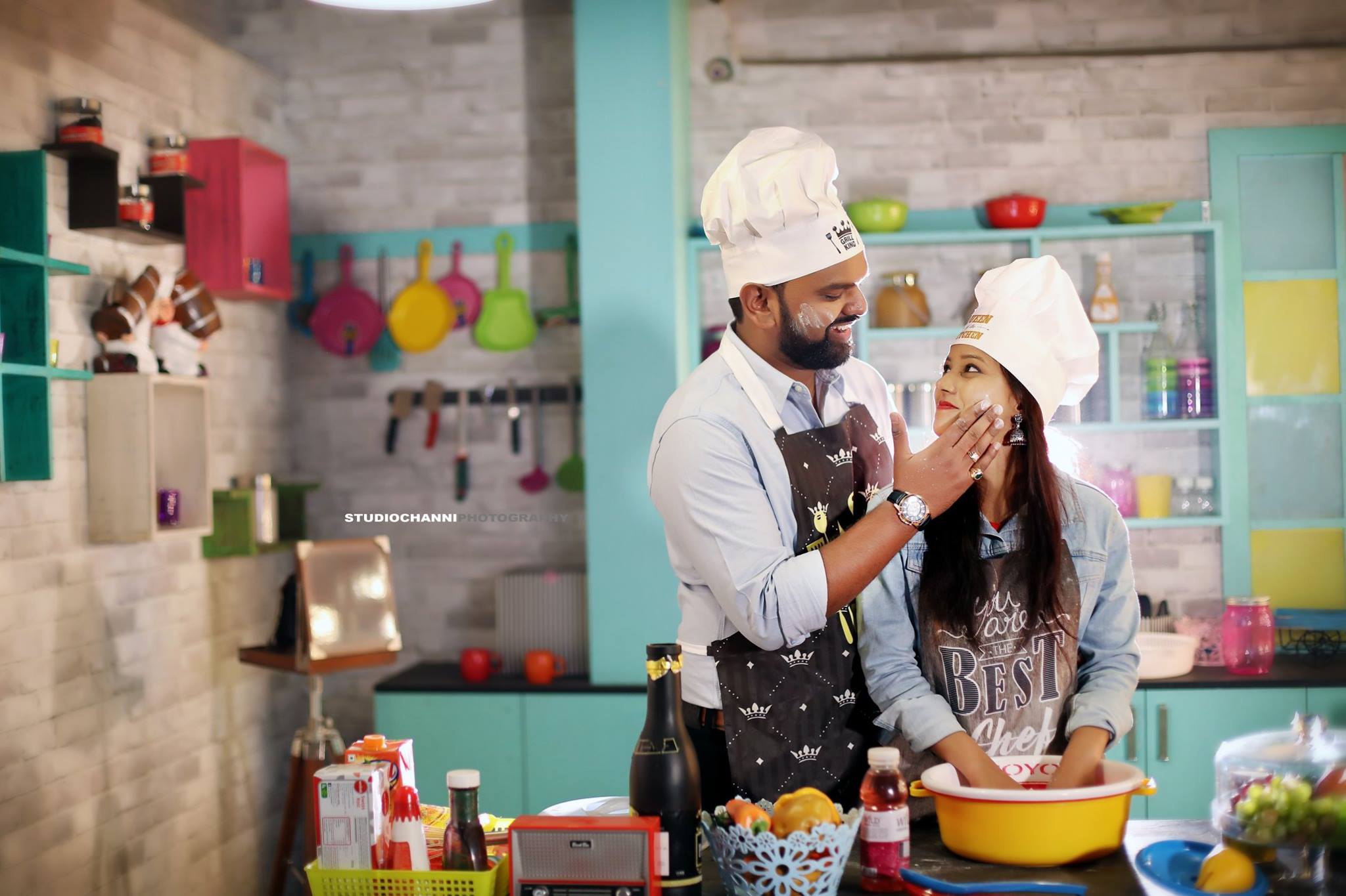 Luxury indoor pre-wedding studio backdrop Delhi